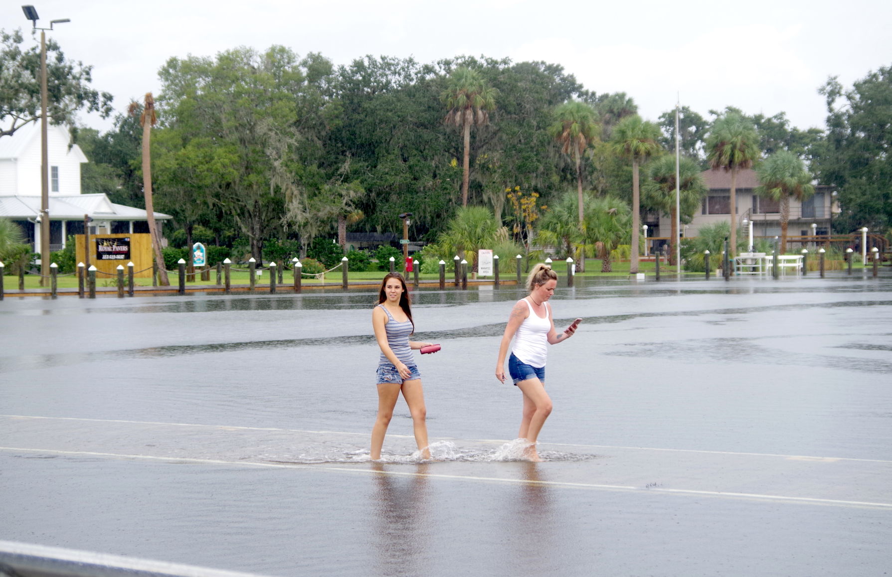 Women test the depths at MacRae's (File)